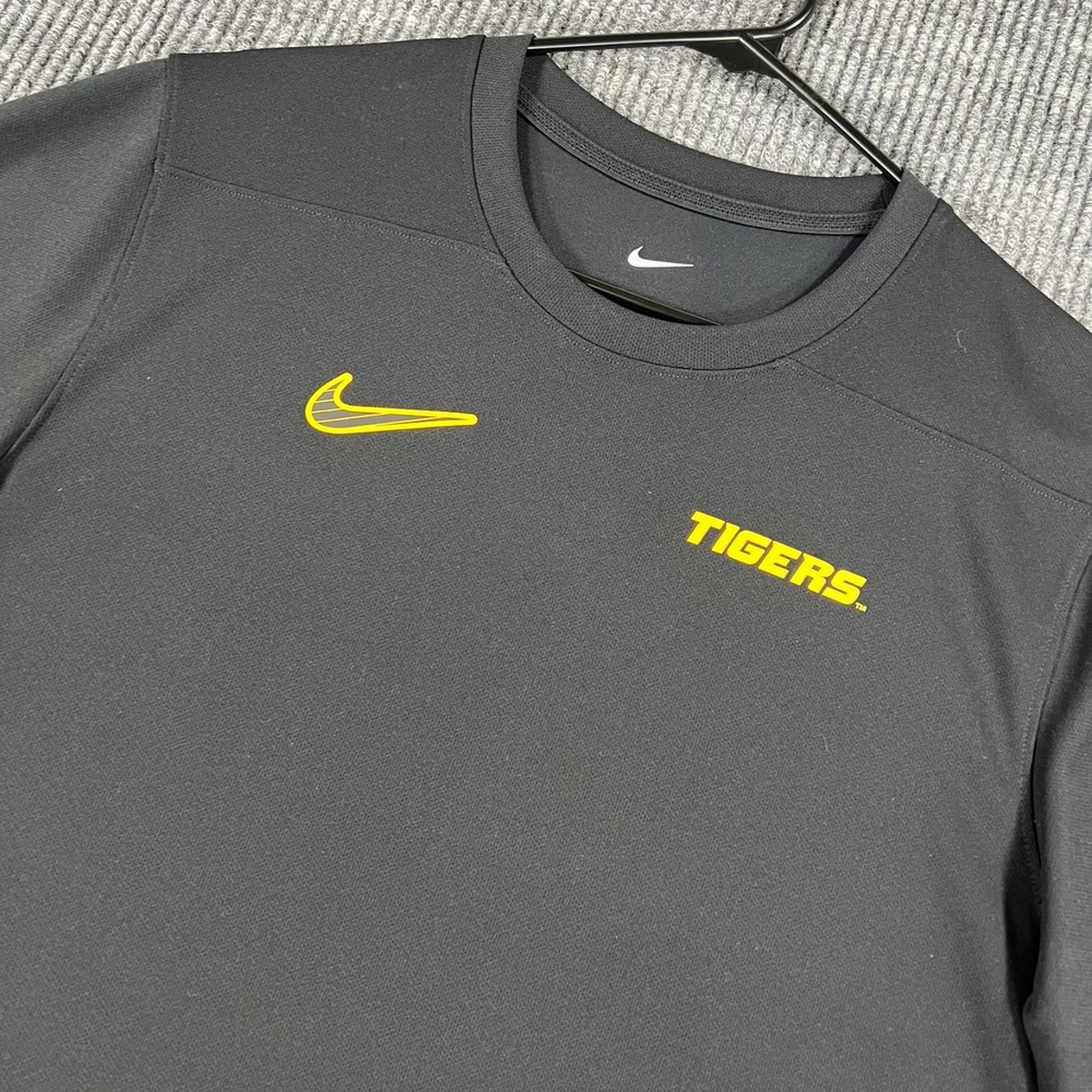 Missouri Tigers Mizzou Shirt Mens Medium Black Short Sleeve Nike NCAA Football